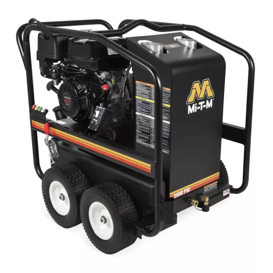 Black MiTM hot water Pressure Washer