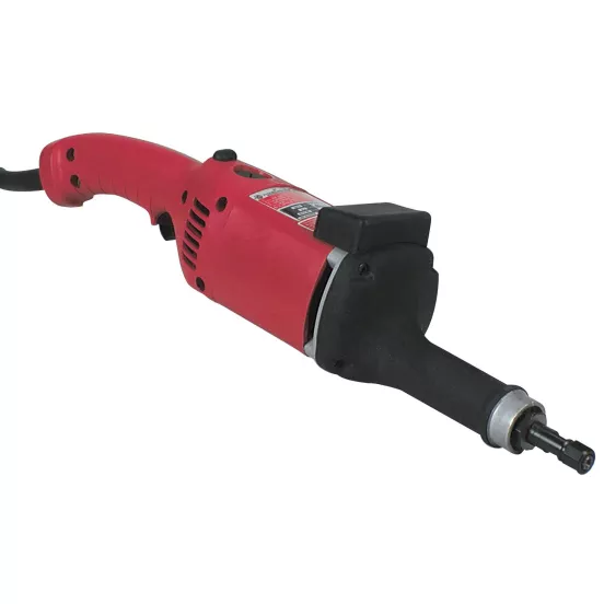 Red and black MILWAUKEE Handheld Die Grinder, Electric-powered, 2 in., 19,000 rpm