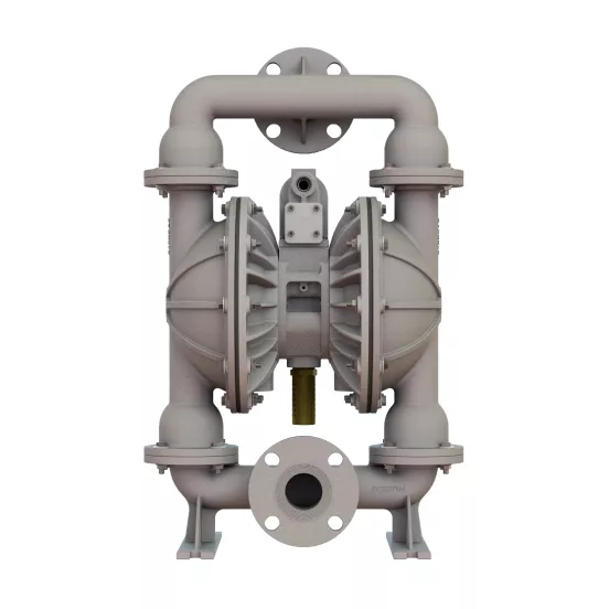 Gray VERSAMATIC Air-operated Double-diaphragm Pump, 2 in., Stainless