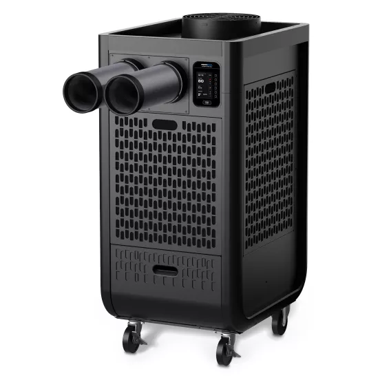 Black DENSO 1-ton Portable Air Conditioner, 13,200 BTU, 115V, Electric Powered