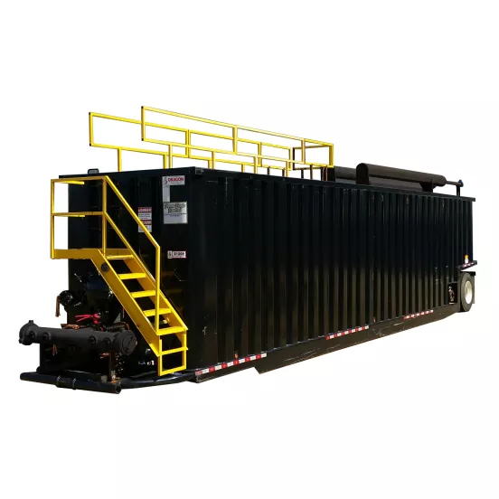 Green and yellow Dragon Gas Buster Frac Tank