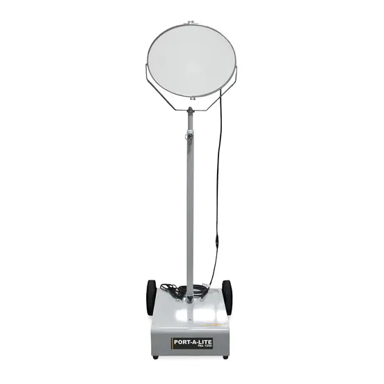 Silver Allmand Portalite portable light stand