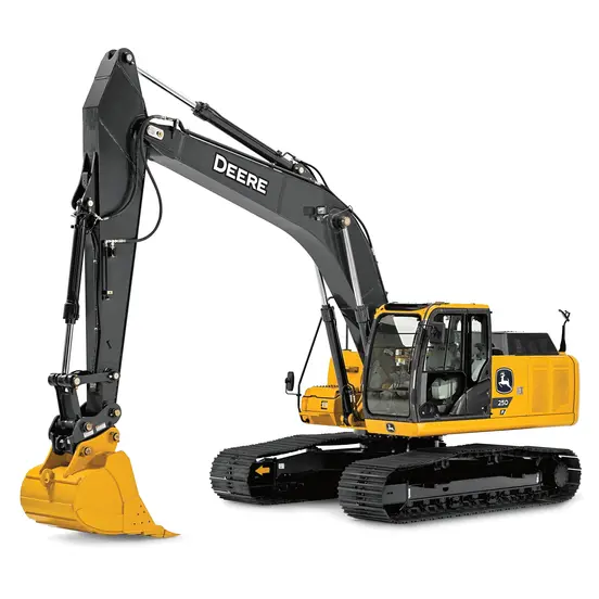Yellow, gray and black JOHN DEERE 50,000-59,999 lb. Excavator