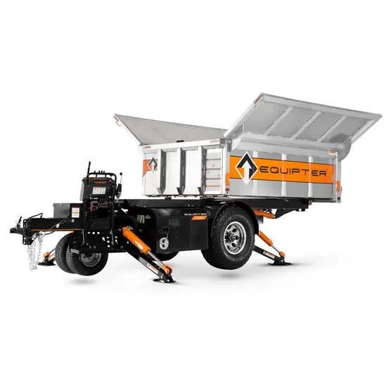 Equipter 14 ft. Lift & Dump Roofing Trailer, 4 cubic yds., Tandem Axle