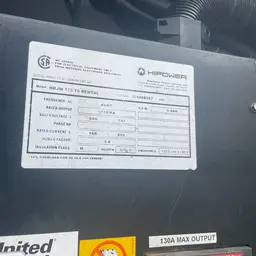 2011 HIPOWER HRJW-175-T6 Diesel Generator
